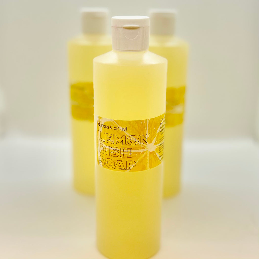 dish soap - lemon essential oil