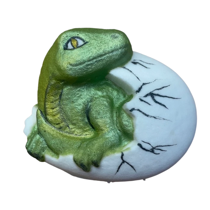 hatching dino bath bomb