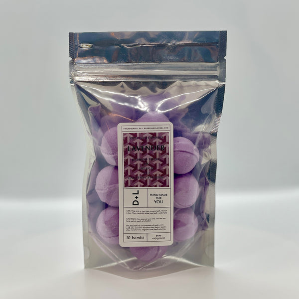 mini bath bomb 10 pack - lavender