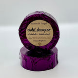 violet solid shampoo bar