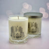 Custom Skyline Glass Candle