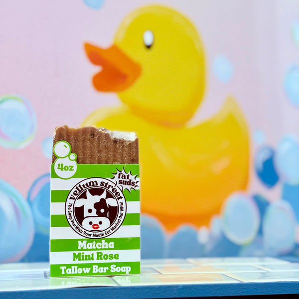 matcha mint rose - tallow bar soap