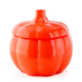 Orange Pumpkin Glass Candle - Pumpkin + Spice