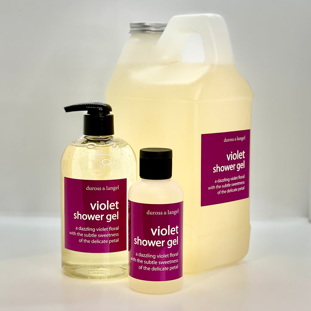 violet shower gel